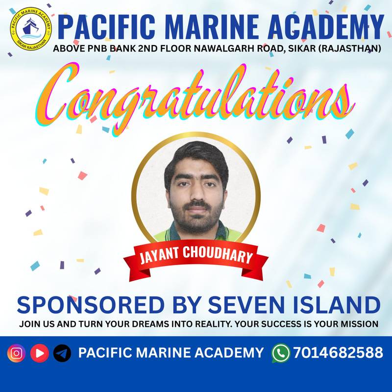 Pacific Marine Academy sponsored cadet