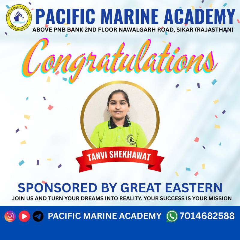 Pacific Marine Academy sponsored cadet
