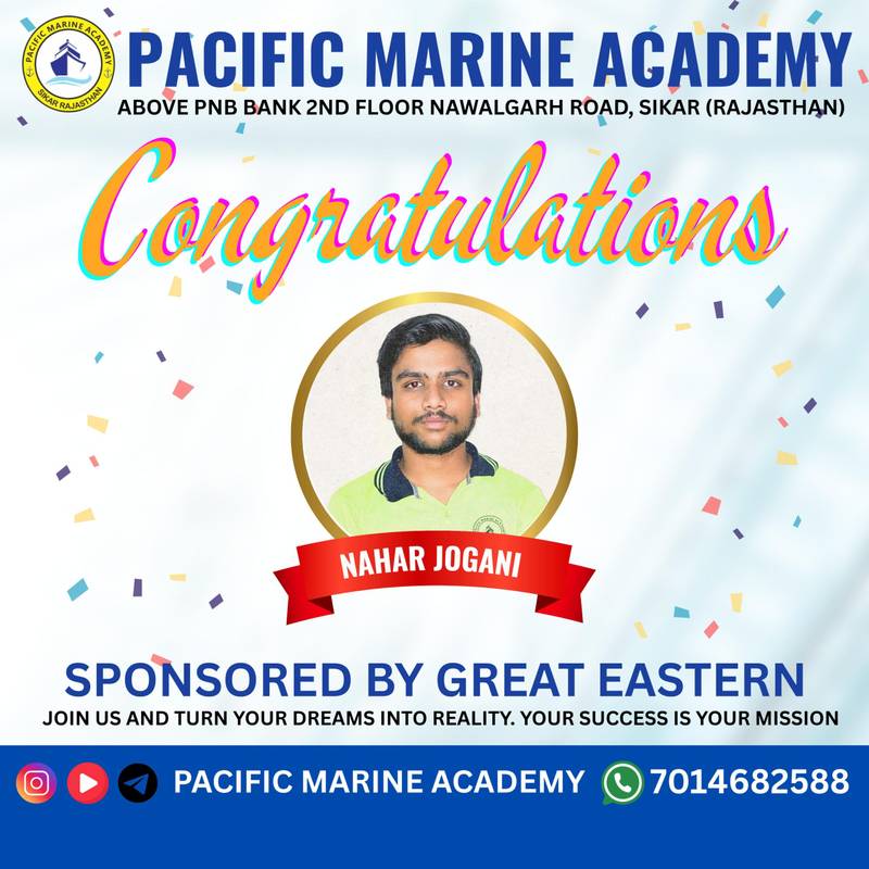 Pacific Marine Academy sponsored cadet