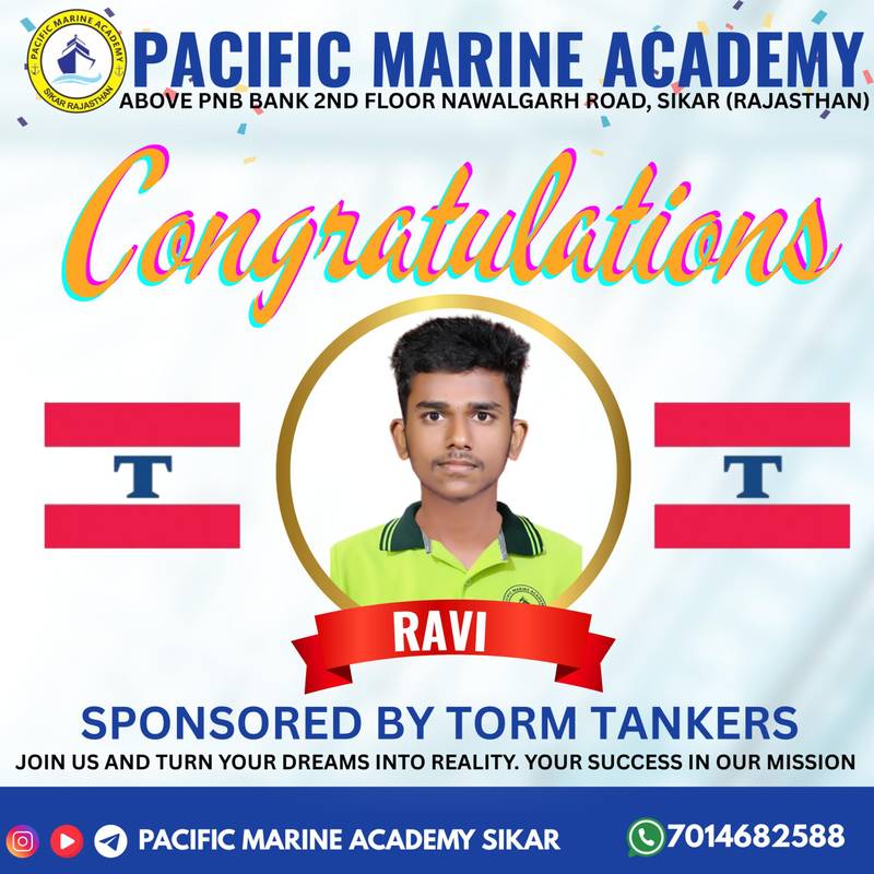 Pacific Marine Academy sponsored cadet