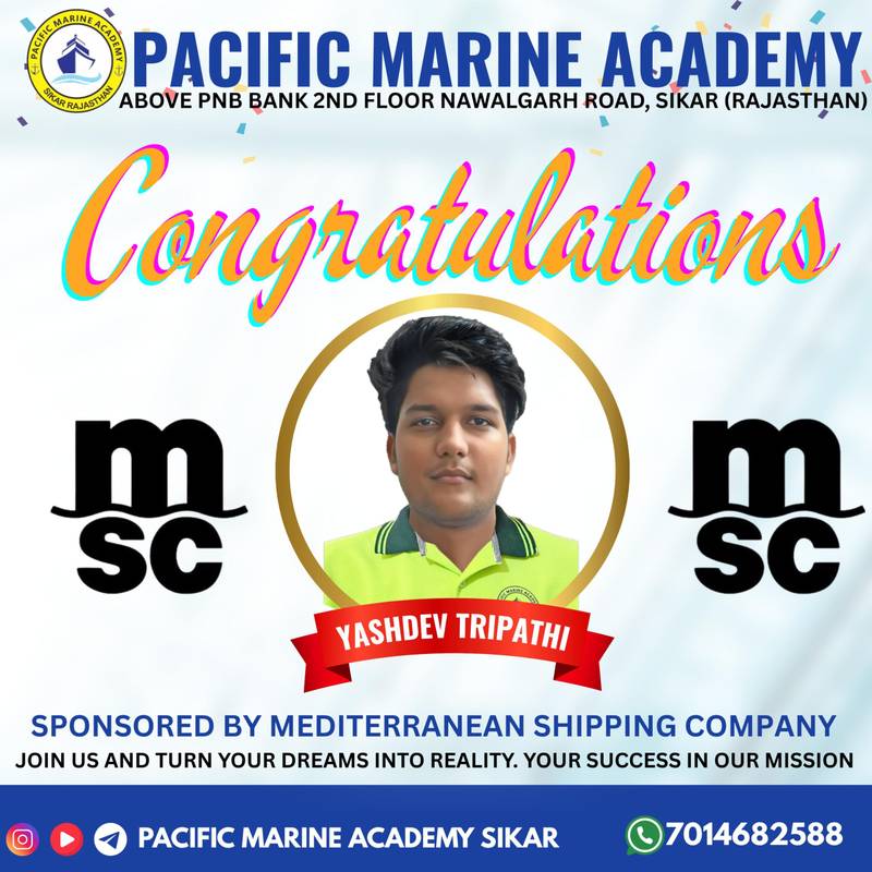 Pacific Marine Academy sponsored cadet